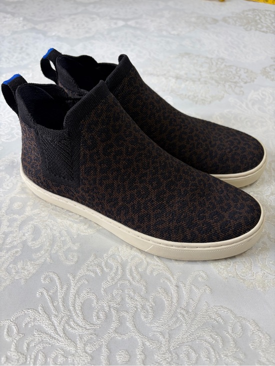 Rothy's Shoes - Rothy’s The Chelsea Ankle Boot Espresso Spot Leopard Print Slip On Size 7